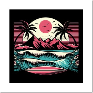 Retro Surf Vibes Posters and Art